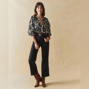 THE GREAT. The Western Western Trouser in Navy